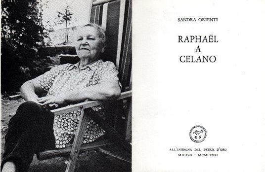 Raphael a Celano - Sandra Orienti - copertina