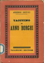 Taccuino di Arno Borghi. Prima edizione