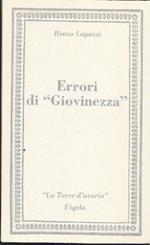 Errori di ''Giovinezzà'. Memorie degli anni '30 e '40 a Torino