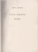 Vita nuova. Rime