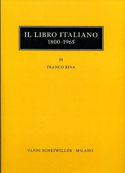 Il libro italiano - Franco Riva - copertina