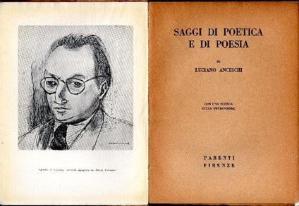 Saggi di poetica e di poesia. con una scheda sullo Swedenborg - Luciano Anceschi - copertina