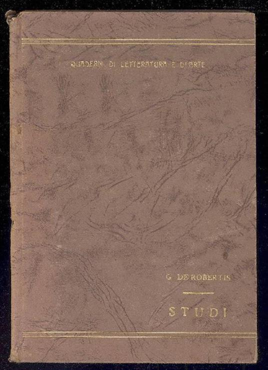 Studi - Giuseppe De Robertis - copertina