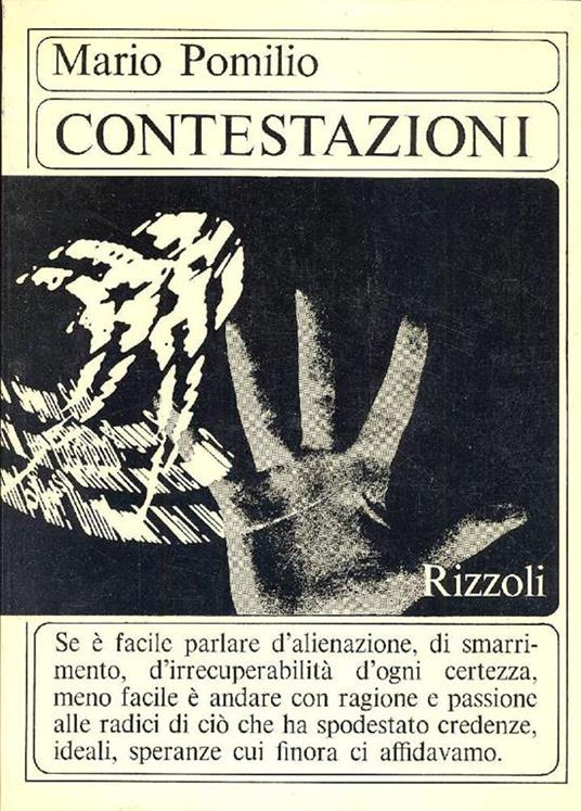 Contestazioni - Mario Pomilio - copertina