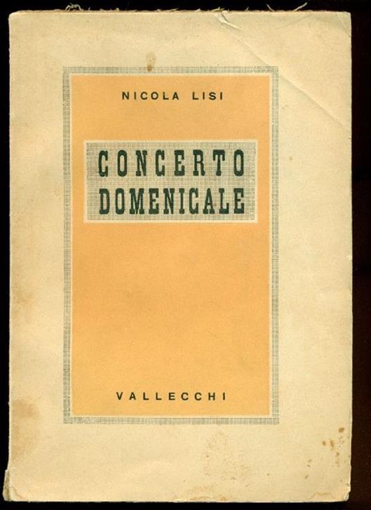 Concerto domenicale - Nicola Lisi - copertina