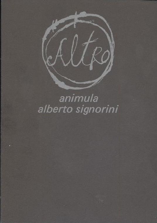 Animula - Alberto Signorini - copertina