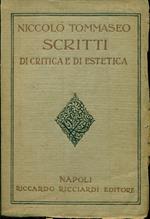 Scritti di critica e di estetica
