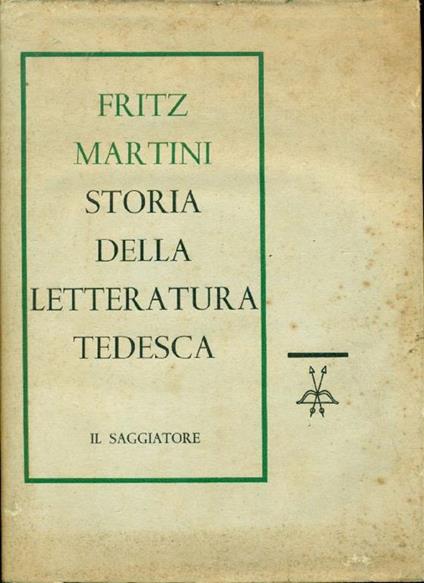 Storia della letteratura tedesca - Fritz Martini - copertina