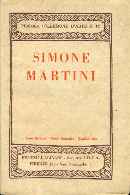Simone Martini - Luigi Dami - copertina