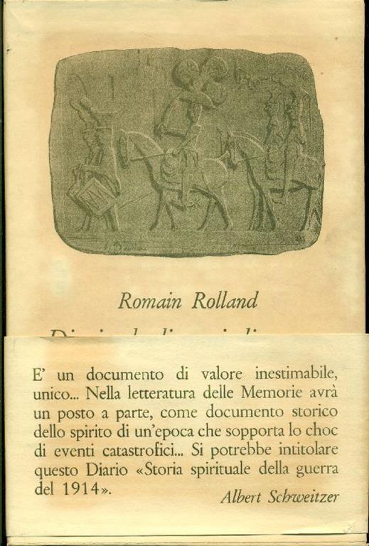 Diario degli anni di guerra 1914-1919. Prima edizione - Romain Rolland - copertina