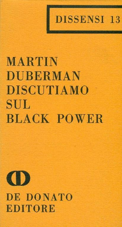 Discutiamo sul Black Power - Martin Duberman - copertina