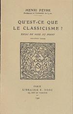 Qùest-ce que le classicisme?