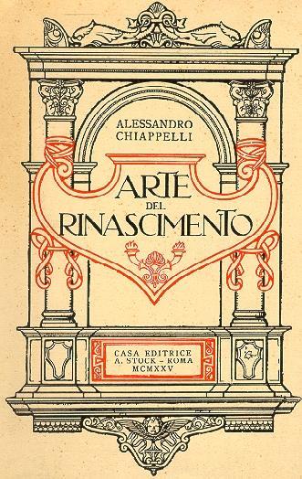Arte del Rinascimento - Alessandro Chiappelli - copertina