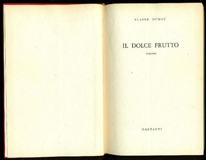 Il dolce frutto - Elaine Dundy - copertina