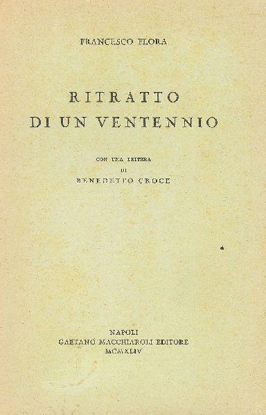Ritratto di un ventennio - Francesco Flora - copertina