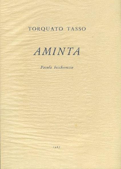 Aminta - Torquato Tasso - copertina