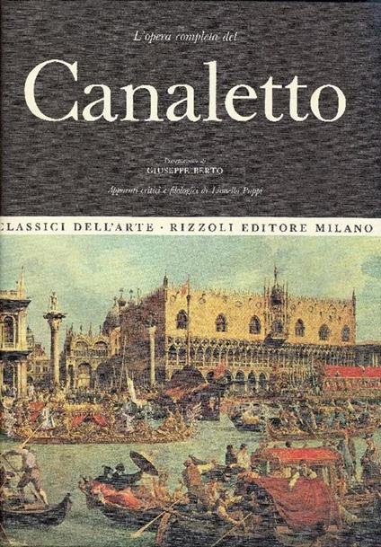 L' opera completa del Canaletto - Giuseppe Berto - copertina