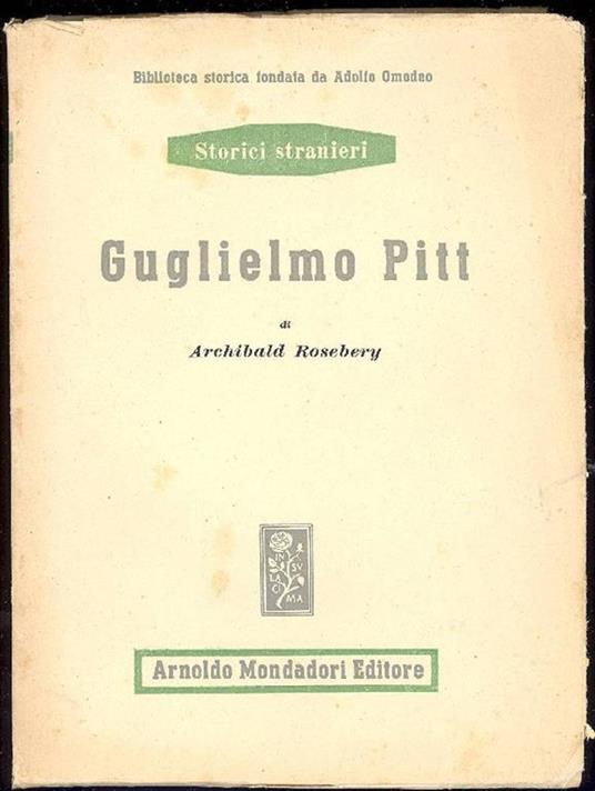 Guglielmo Pitt - Archibald Rosebery - copertina