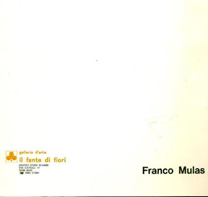 Franco Mulas - Franco Mulas - copertina