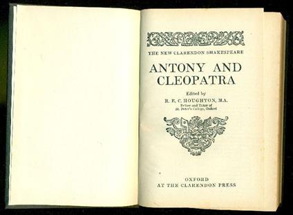 Antony and Cleopatra - William Shakespeare - copertina