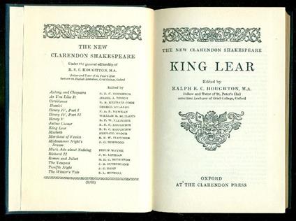King Lear - William Shakespeare - copertina