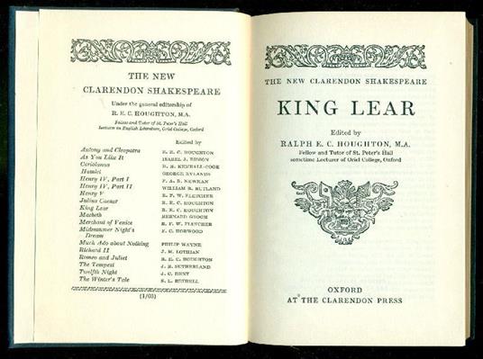 King Lear - William Shakespeare - copertina