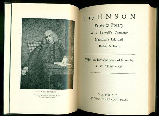 Prose and poetry - Samuel Johnson - copertina