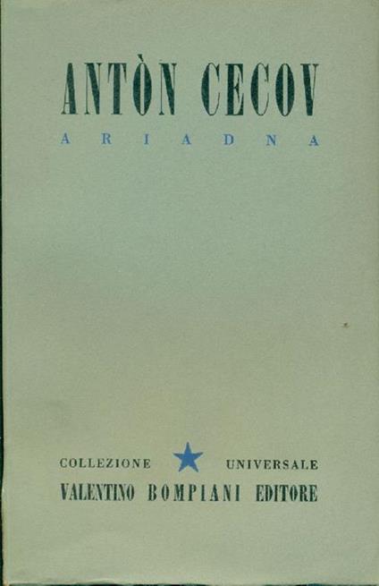 Ariadna - Anton Cechov - copertina