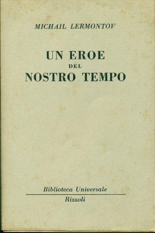 Un eroe del nostro tempo - Michail Jur'evi Lermontov - copertina