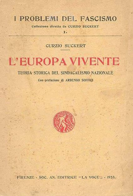 L' Europa vivente - Curzio Malaparte - copertina