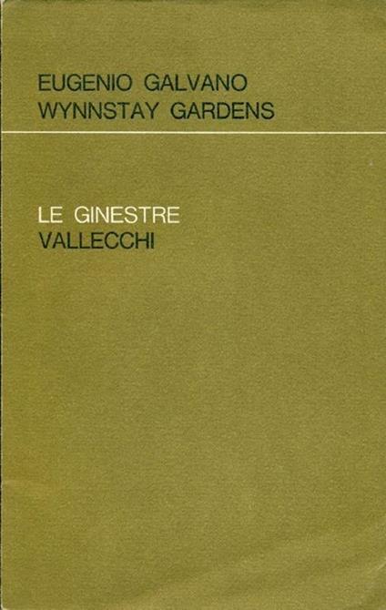 Wynnstay gardens - Eugenio Galvano - copertina