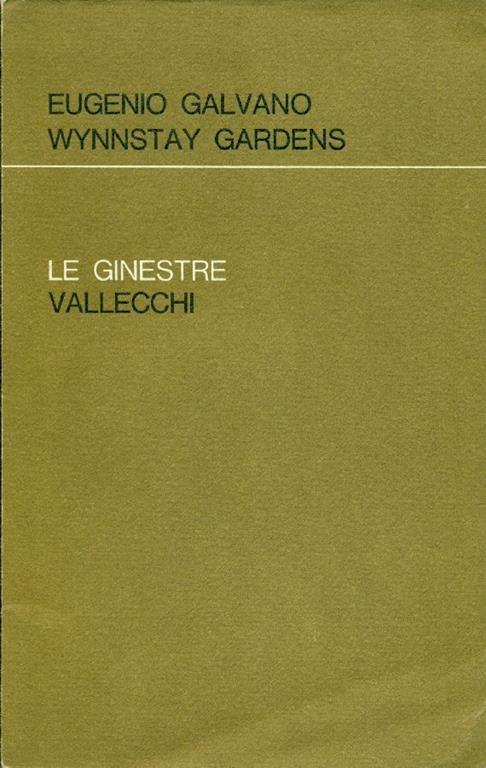 Wynnstay gardens - Eugenio Galvano - copertina