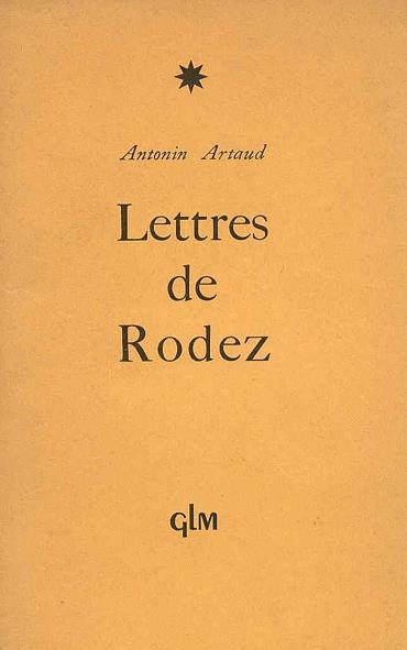 Lettres de Rodez - Antonin Artaud - copertina