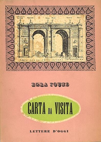 Carta da visita - Ezra Pound - copertina