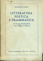 Letteratura poetica e drammatica