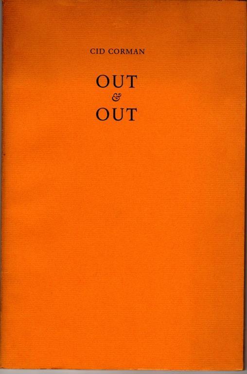 Out e Out - Cid Corman - copertina