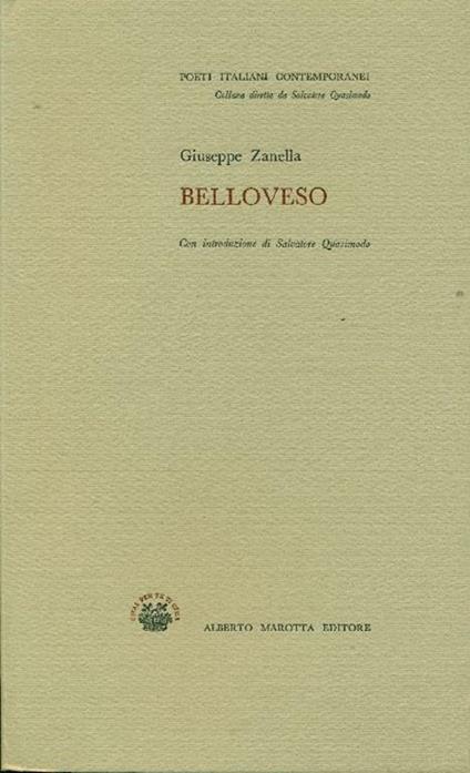 Belloveso - Giuseppe Zanella - copertina