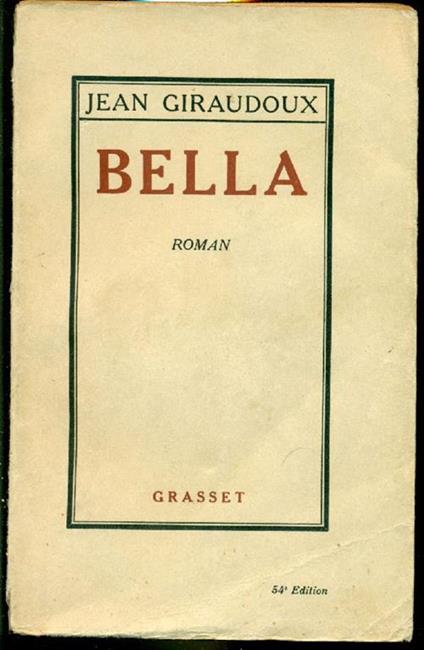 Bella - Jean Giraudoux - copertina