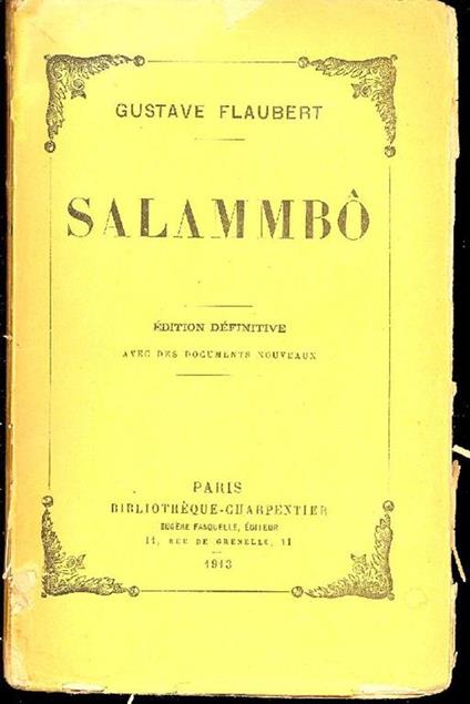 Salammbo - Gustave Flaubert - copertina
