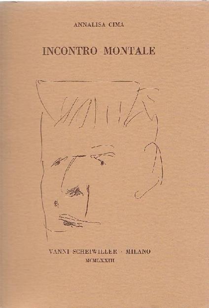 Incontro Montale - Annalisa Cima - copertina