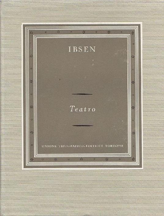 Teatro - Henrik Ibsen - copertina