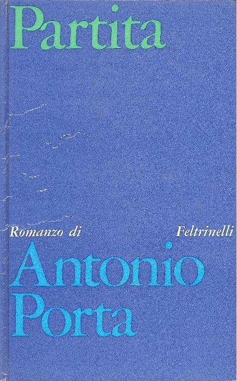 Partita - Antonio Porta - copertina