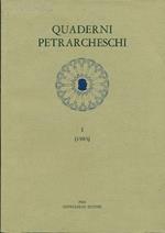 Quaderni Petrarcheschi I (1983)
