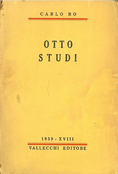 Otto studi - Carlo Bo - copertina