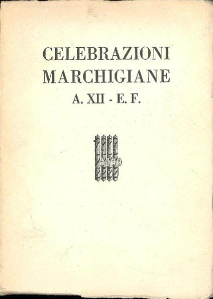 Celebrazioni marchigiane - Alessandro Pavolini - copertina