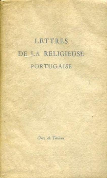 Lettres de la religieuse portugaise - Marianna Alcoforado - copertina