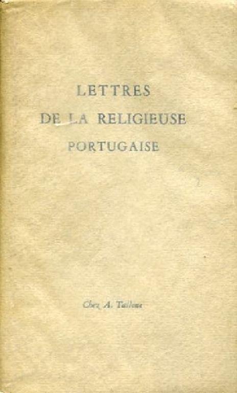 Lettres de la religieuse portugaise - Marianna Alcoforado - copertina