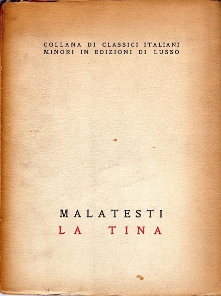 La Tina - Antonio Malatesti - copertina