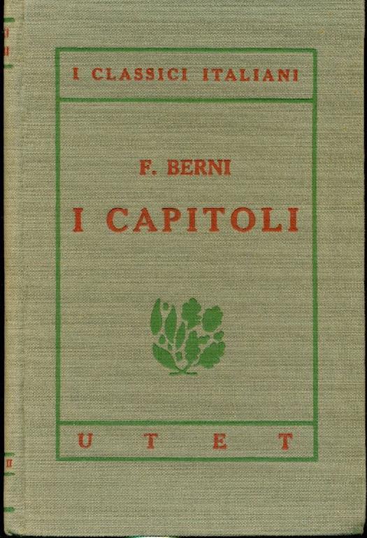 I capitoli - Francesco Berni - copertina