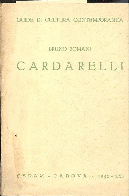 Cardarelli - Bruno Romani - copertina